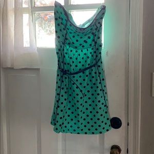 Belted Polka Dot Dress